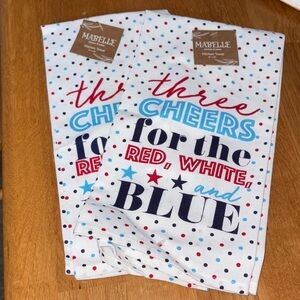Red, White, and Blue Kitchen Towels